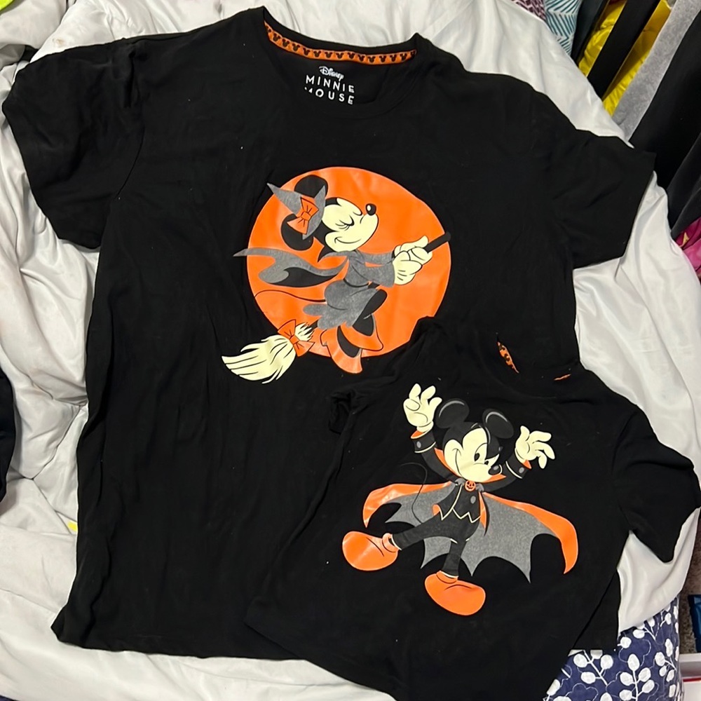 Disney Halloween matching mom and son T-shirts